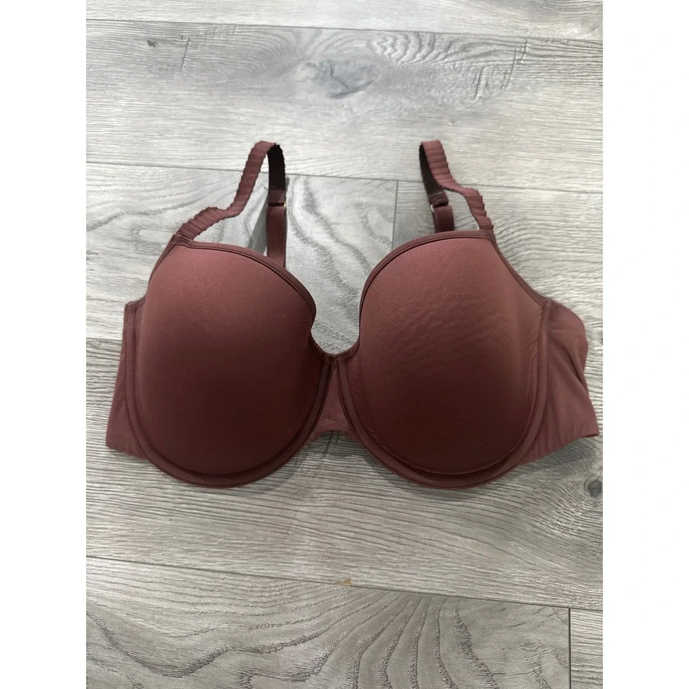 ThirdLove 24/7 Classic T-Shirt Bra Mahogany Brown Underwire 36E Memory Foam Cup